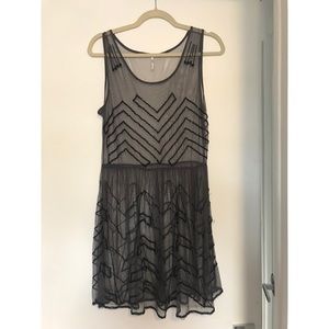 Free People embellished sheer dress